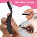 Beautyflier Eyelash Separator Comb - 2 Pack Foldable Metal Mascara Applicator with Cover for Perfect Lash Lift & Separation - Ideal for Eyebrow Waxing - Black - Buy Online on GoSupps.com