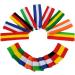 ONUPGO 6-Piece Sweatbands Set for Gym & Sports - 2 Headbands & 4 Wristbands for Workout, Yoga, Football, Basketball - Red/Yellow/Red - Buy Online on GoSupps.com