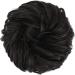 FESHFEN Synthetic Wavy Curly Messy Bun Hair Piece in Darkest Brown - Updo Hairpiece for Women Girls Kids - 1PCS 38g - Buy Online on GoSupps.com