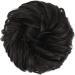 FESHFEN Messy Bun Hair Scrunchie Synthetic Updo Hairpiece Darkest Brown - 55g | Women Girls Curly Wavy Donut Style - Buy Online on GoSupps.com