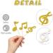 Ambishi 24pcs Music Notes Cupcake Toppers/Musical Theme Birthday Baby Shower Wedding Party Decoration/Rock Music Concert Theme Party Cupcake Picks/Gold Glitter - Buy Online on GoSupps.com
