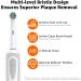 Amazon Basics Battery Powered Rechargeable Toothbrush with Action Clean Brush Heads and Charger - 4 Piece - White - Buy Online on GoSupps.com