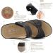 Ortho+Rest Women's Orthotic Slides | Comfortable Orthopedic Sandals with Arch Support | Walking Sandals - Size 9, Black - Buy Online on GoSupps.com