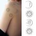 Dopetattoo Stars Temporary Tattoos - Boho Flash Design Sun Moon Antique Style - 6 Sheets for Women & Men - Buy Online on GoSupps.com