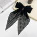 PUCHEN Chiffon Ribbon Hair Bow - Hair Bow Barrettes Hair Styling Accessories Hairpins For Women Girls For Traveling Pool Dating Wedding Business Trip Black - Buy Online on GoSupps.com