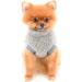 Smalllee Lucky Store Sherpa Fleece Turtleneck Sweater Vest for Small Dogs & Cats - Warm Autumn Winter Clothing in Gray D-Ring Design - Buy Online on GoSupps.com