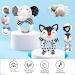 Shop Ballery 2-Piece Baby Rattles | Soft Plush Toys for 0-6 Months | Perfect Gripping & Rattling Fun - Buy Online on GoSupps.com