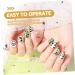 FOMIYES 1 Set Children's Nail Art Toys Nail Polish Kit Makeup for Kids Nails Diy Activity Kit Kids Nail Tip Fake Nails for Kids Children Nail Art Kit Plastic Accessories Toddler Flash - Buy Online on GoSupps.com
