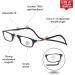 CliC Magnetic Reading Glasses Long Temples 2.50 Magnification Black - Computer Readers with Replaceable Lens - Buy Online on GoSupps.com