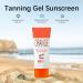Orange Tanning Gel Sunscreen SPF 30 Mineral-Oil Free Hydrating Balm-to-Oil Formula Water-Resistant Streak-Free Fake Tan Travel Size (1pc) - Buy Online on GoSupps.com