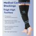 KEKING Thigh High Compression Stockings - Footless Unisex 20-30mmHg Leg Support Sleeve for Swelling Varicose Veins & Edema - Anti-Slip Silicone Band - Black 5X-Large - Buy Online on GoSupps.com