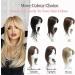 Hair Topper for Women 18inch Hair Toppers for Thinning Hair Dark Brown Hair Extensions Clip in Fringe 5x5.5inch Hair Pieces for Women with Thinning Hair 18 inch 2C# - Buy Online on GoSupps.com