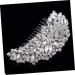 FRCOLOR Women Hair Clip Tiara Women Hair Comb Bridal Hair Comb Women Flower Hair Comb Wedding Miss Hairpin Rhinestones - Buy Online on GoSupps.com