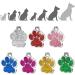 Iberiagifts Paw Dog Tag - Personalized Engraved Plaque for Small to Medium Dogs & Cats (Red) - International Shipping Available - Buy Online on GoSupps.com