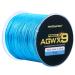 ANGRYFISH AGWX9 Braided Fishing Line,Cost-Effective Superline-Multiple Colors- Excellent Casting Distance and Smoothness-Extremely Durable-Wonderful Tool for Fishing Enthusiast Blue 100M-15LB/0.10MM