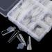 BNG Dual Nail Forms Gel Builder Extension Nails - 288 Pcs Transparent Poly Acrylic Nail Tips with Full Coverage and Dual Forms - DIY Nail Art Salon Tool Mold - Buy Online on GoSupps.com