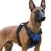 Rabbitgoo dog harness Large dogs dog harness without train adjustable dishes dog without chokes anti -pull dog harness with handle soft padded reflective chest harness blue XL XL (1 Pack) blue