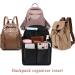 Deesoo Small Backpack Organizer Insert for Diaper Bag - Black | 11x7.87x4.72 inches - Buy Online on GoSupps.com