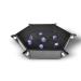 RNK Gaming Folding Hexagon Dice Tray PU Leather and Black Velvet for dice Rolling Games Like DND d&d