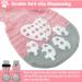 Buy Pupeck Double-Sided Anti-Slip Dog Socks Adjustable Straps Indoor Use Traction Control for Hardwood Floors - 2 Pairs (Pink) - Buy Online on GoSupps.com