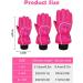 Kids Snow Ski Gloves - Waterproof & Warm Mittens for Girls and Boys | Rose Red | Ages 3-6 Years - Buy Online on GoSupps.com