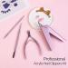 Melodysusie Acrylic Nail Clippers 4 in 1 Set - Professional Stainless Steel Tools for Acrylic Nails - Cuticle Nipper, Cutter, Pusher & Remover - Pink A-4pcs Set - Buy Online on GoSupps.com