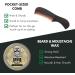 Moustache & Beard Wax for Men with Beard Comb | Promotes Growth, Moisture Resistant, Natural Ingredients | Original 15 ml - Buy Online on GoSupps.com