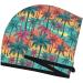 Hair Towel Wrap | Quick Drying Turban with Button - Hawaii Palms Design - Buy Online on GoSupps.com