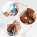 Songaa Hand Sanitizer Holder Travel Size - 1oz/30ml Leather Sanitizer Holder with Empty Bottle Portable RefillableSmall Squeeze Bottle with Keychain Brown - Buy Online on GoSupps.com