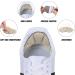 4 Pairs Self-Adhesive Heel Protection Cushions - Cozy Sponge Holders for Oversized Shoes in Black & Beige - Buy Online on GoSupps.com