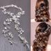 50cm Silver Bridal Hair Crystals Wedding Headpieces 20 Inches Handmade Crystal Pearl Evening Party Head Band Bride Wedding Hair Accessories for Bridesmaid and Flowergirls - Buy Online on GoSupps.com