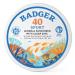 Badger Company Clear Zinc Sunscreen Cream SPF40 Unscented 2.4 oz (68 g)