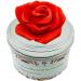 Tomoko White Sage Candle with Real Sage Leaf & Essential Oil | Red Rose Flower Lid - Perfect for Home D cor & Aromatherapy - Buy Online on GoSupps.com