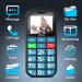 Uleway Senior Cell Phone - Large Button Dual SIM SOS No Contract - Perfect GSM Phone for Pensioners - Includes Charging Station - Blue - Buy Online on GoSupps.com