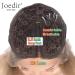 JOEDIR 30.5 cm Bob Wig for Black Women - Kinky Straight T-Part HD Transparent Pre-Plucked with Baby Hair (RT6/23C) - Buy Online on GoSupps.com