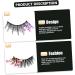 FRCOLOR Eye Glitter Pairs Fluorescent False colored lash extensions fluffy false Fluffy Wispy false High-grade fiber sequins 3d European and Wispy Glitter Lashes - Buy Online on GoSupps.com