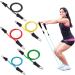 Fit Simplify 12-Piece Resistance Tube Bands Set - Includes Instruction Booklet for Effective Workouts | International Shipping Available - Buy Online on GoSupps.com