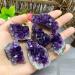 Natural Crystal Rough Natural Stone Natural Raw Amethyst Cluster Quartz Purple Crystal Cluster Stone Home Decoration Crafts Decoration Ornament (Color : Amethyst Cluster Size : 95 120g) 95 120g Amethyst Cluster