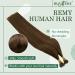 RUNATURE Brown Nano Human Hair Extensions | Real Human Hair | 16 Inch 50g | Nano Beads Hair Extensions - A-Nano-#4 - Buy Online on GoSupps.com