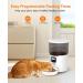 Automatic Cat Feeder with Timer | Large Dog Food Dispenser | Stainless Steel Bowl | 1-6 Meals Per Day | 10s Voice Recorder | White - Buy Online on GoSupps.com
