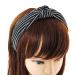 Buy AXY HR34s Vintage Look Headband - Stylish Black White Stripes Hair Band for International Shipping - Buy Online on GoSupps.com