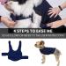Ruiqas Anxiety Coat for Dogs - Lightweight Calming Vest & Soothing Dark Blue Jacket for Anxious Pets - International Shipping Available - Buy Online on GoSupps.com