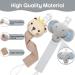 TYRY.HU 2 Pack Neutral Pacifier Holder Clips for Girls and Boys - Soft Webbing Soothie Binky Clips - Cute Baby Gift Set - Elephant Bear Theme - Buy Online on GoSupps.com