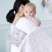 Yoofoss Silent Scarf & Cotton Shut-Up Apron - Multi-Purpose Breastfeeding Cover Privacy Screen & Nut Cover Cloth (100x65 cm Gray) - International Shipping Available - Buy Online on GoSupps.com