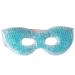 Soothing Face Mask with Flexible Soft Gel Beads  Cold Compress. Spa Cooling Therapy  Stress Relief  Swelling  Facial Pain  Puffy Eyes  Headaches  Migraines  Adjustable for Smooth Fit  Reusable (Blue)