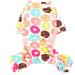 Zunea Little Dog Jumpsuit Pajama - Soft Cotton Donut Print Romper for Cats & Puppies | Four-Legged PJs (Size M Pack of 1) - Buy Online on GoSupps.com