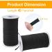 Coopay 80 Yards 1/4 Inch Elastic Cord Elastic Bands - 2 Rolls, Heavy Stretch Knit Elastic Rope for Sewing - Black - Buy Online on GoSupps.com