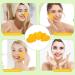 Nuenen 60 Pieces Facial Sponges with Container Heart Shape Compressed Face Sponge Natural Sponge Pads for Washing Face Cleansing Exfoliating Esthetician Makeup Removal (Yellow) - Buy Online on GoSupps.com