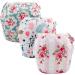 Babygoal Reusable Swim Diapers 0-3T 3 Pack - Adjustable & Washable - Boys & Girls Swimwear - Small Size - Rose & Peach Blossom Design - Perfect for Swimming Lessons & Gifts - Buy Online on GoSupps.com