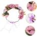 MAGICLULU Bridal Flower Headband Wedding Headband Headband Flower Headband Hair Scrunchies for Hair Ties for Girls Elastic Hair Bridesmaid Pp Accessories Purple Flowers - Buy Online on GoSupps.com